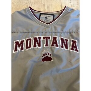 Colosseum Athletics Montana Grizzlies Windshirt Pullover Grey Mens Large L
